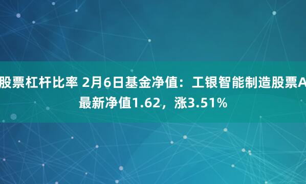 股票杠杆比率 2月6日基金净值：工银智能制造股票A最新净值1.62，涨3.51%